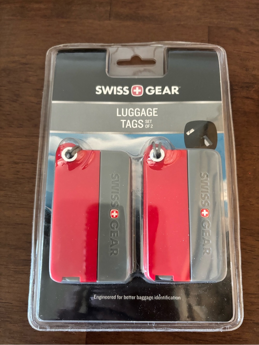 SwissGear Black & Silver Luggage Tag Set - Pack of 2
